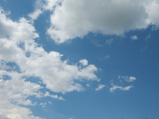 blue sky with white clouds