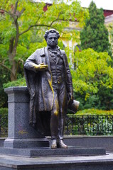 Fototapeta premium Pushkin monument in Yalta