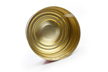 Open tin can top view