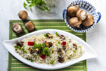 Mushroom fried rice