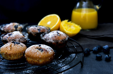 Blueberry-orage muffins