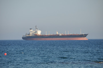 Fototapeta premium The cargo ship transportation