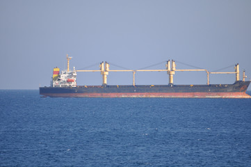 Fototapeta premium The cargo ship transportation