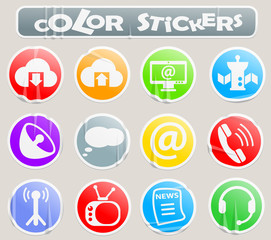 communication color stickers