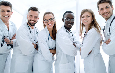 healthcare and medical concept - picture young attractive doctor