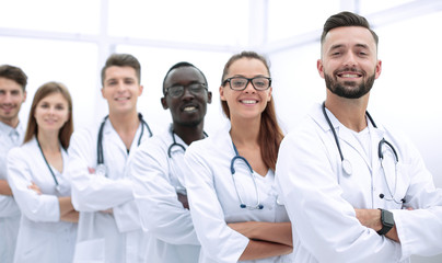 Fototapeta premium closeup.a group of doctors.