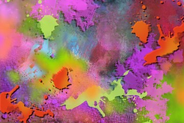 Bold Artistic painted abstract background, loose brushstrokes, bright colors dimensional layers, multicolored backdrop pattern design for any artistic use