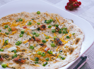 Oats Uttapam with vegetables