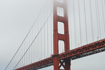 Fog on the Golden Gate Bridge
