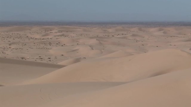 North Algodones Dunes in California in the midday heat, USA.