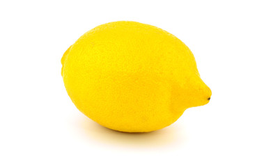 Isolated Whole Lemon.