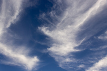 blue sky with white clouds