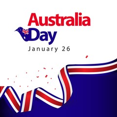 Australia Day Vector Template Design Illustration
