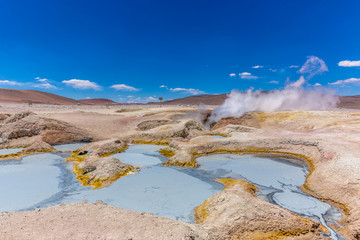 Beautiful south american scenario in Bolivia. Unique landscape, perfect adventure destination.