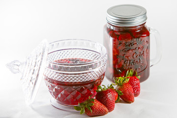 handmade jam in a beautiful jar