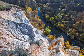 Autumn landscape. Novosibirsk region, Western Siberia, Russia