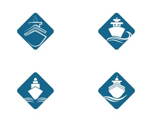 Cruise ship logo