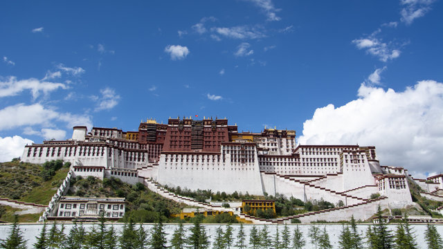 The Potala Palace in Lhasa, Tibet Autonomous Region, China