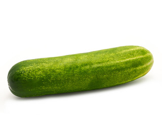 Cucumber isolated on white background.