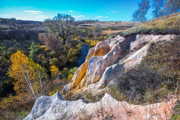 Autumn landscape. Novosibirsk region, Western Siberia, Russia