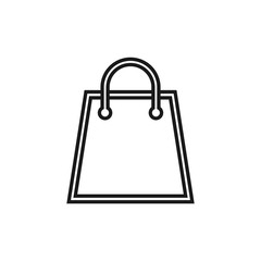 Shopping bag icon. shopping bag icon in trendy flat style