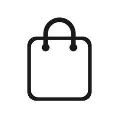 Shopping bag icon. shopping bag icon in trendy flat style