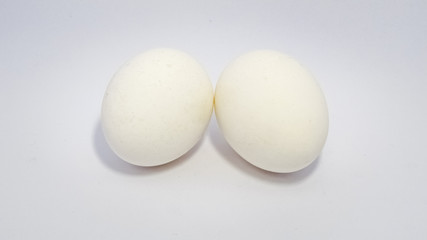 white eggs with white background