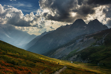 Beautiful,dramatic Switzerland Alps Mountains