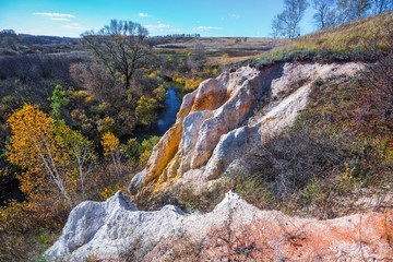 Autumn landscape. Novosibirsk region, Western Siberia, Russia