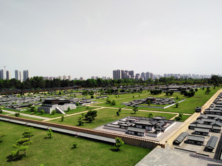 Daming palace model in Xian, Shaanxi province, China