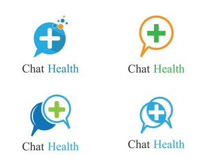 Chat health logo illustration