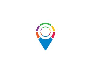 Location point logo illustration