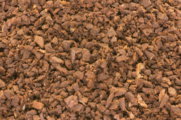 mound of coffee grounds