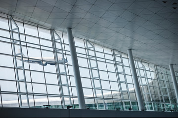 airport window scene