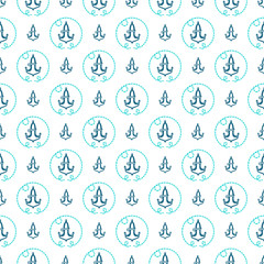 Vector seamless pattern with anchors. Backgrounds of marine theme.