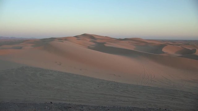 North Algodones Dunes in California in evening sun, USA.