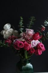 flower bouquet in dark background