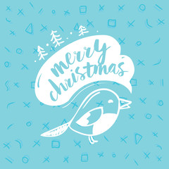 Merry Christmas typography.