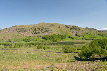 Fototapeta premium View over Little Langdale in Lake District