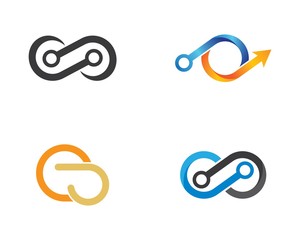 Infinity vector icon illustration