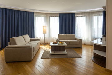 Interior of a modern hotel apartment