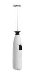 Modern milk frother device on white background © New Africa