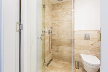 Interior of a hotel bathroom
