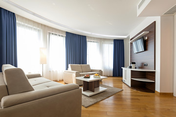 Interior of a modern hotel apartment