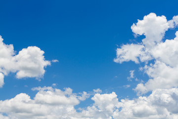 Naklejka na ściany i meble Blue sky and cloud nature background