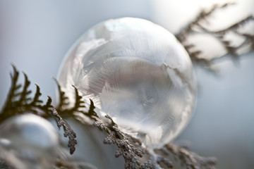 Gefrorene Seifenblase 