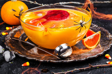 Ghoul's punch in a glass bowl