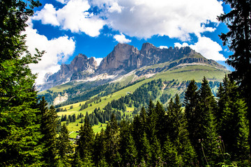 The Latemar, a mountain in the Italian Dolomites
