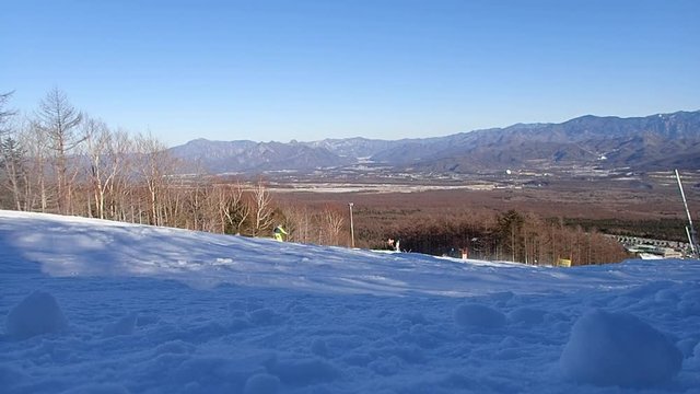 Slope of ski resort