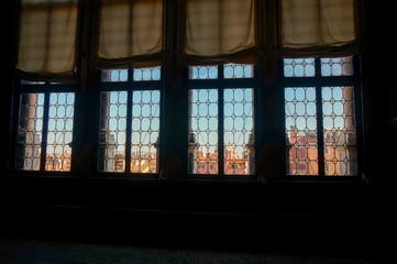 View out of a window in Venice